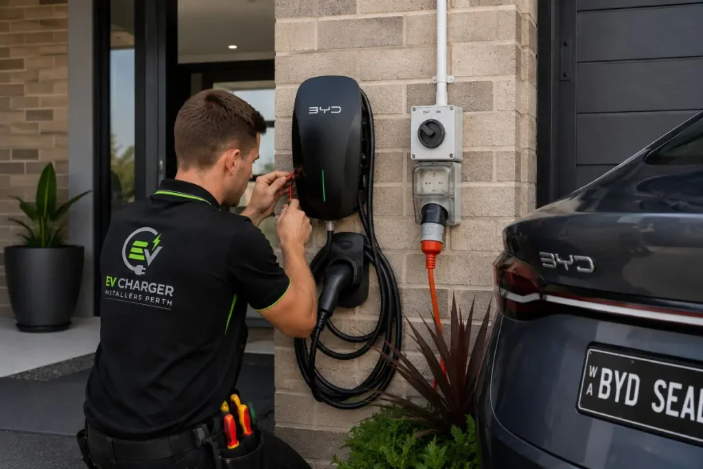 BYD home charger installation Perth WA