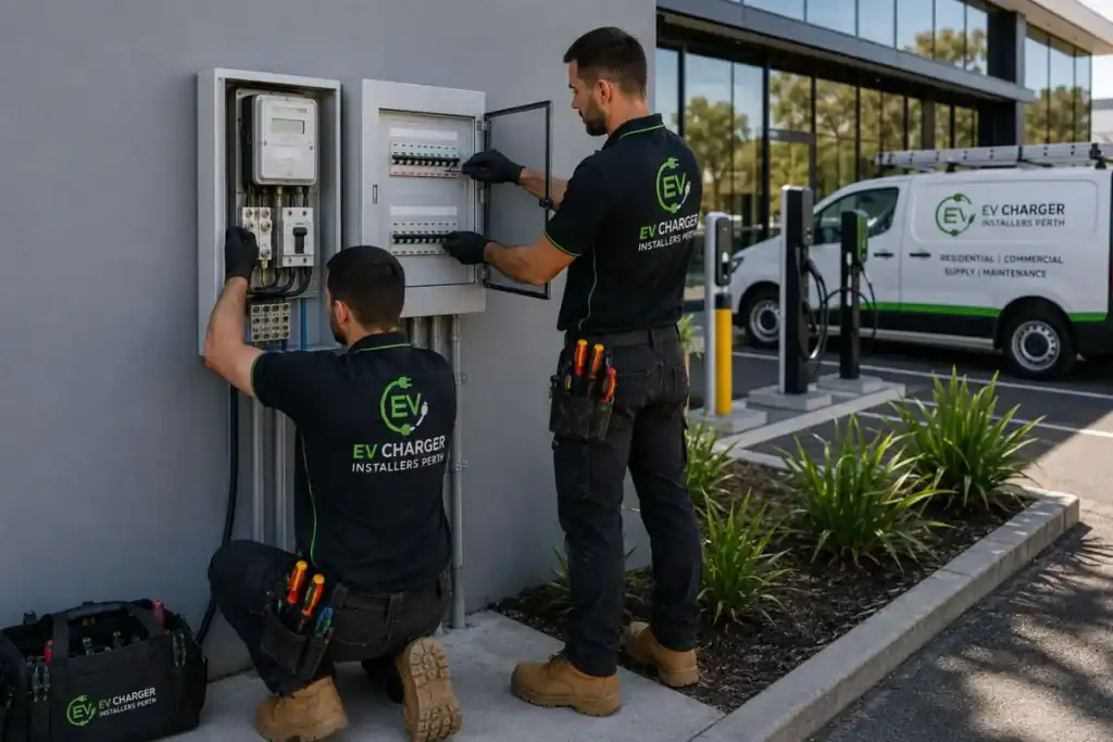 Electrical Switchboard & Meter Box Upgrades for commercial business in Huntingdale by EV Charger Installers Perth