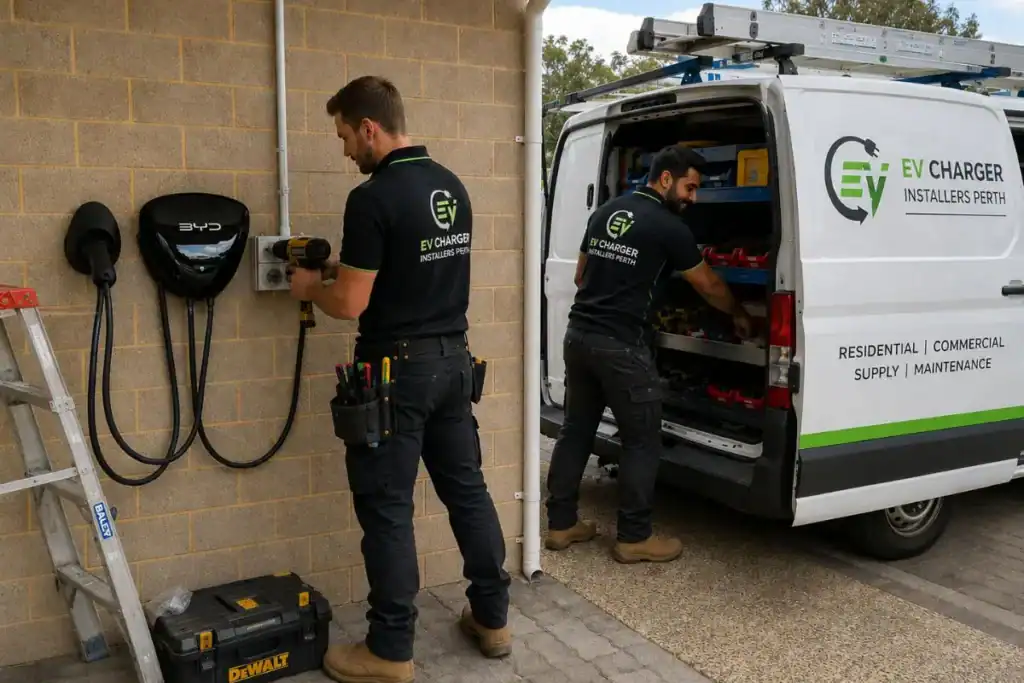 Ongoing Installation of Residential BYD charger in Armadale by EV Charger Installers Perth