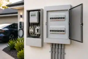 Switchboard and meter box upgrade for EV charger installation in Perth